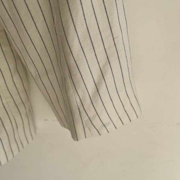 NWT! MADEWELL Relaxed Blazer in Pinstripe Linen Blend Size 6 - Picture 7 of 9